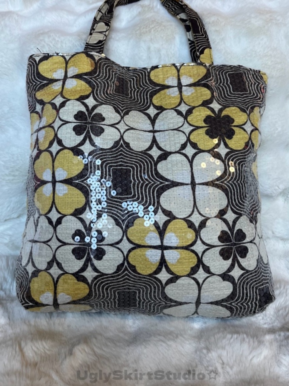 Y2K Floral Tote Bag - Boho Surf Indie Sleaze Canvas Bag - Beach Roxy Style